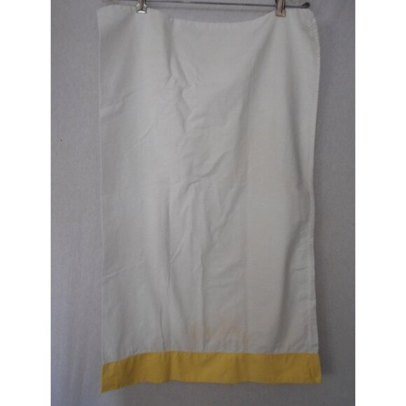 Vintage Yellow White embroidered HIS standard pillowcase - Estate Find #2 - Picture 3 of 3